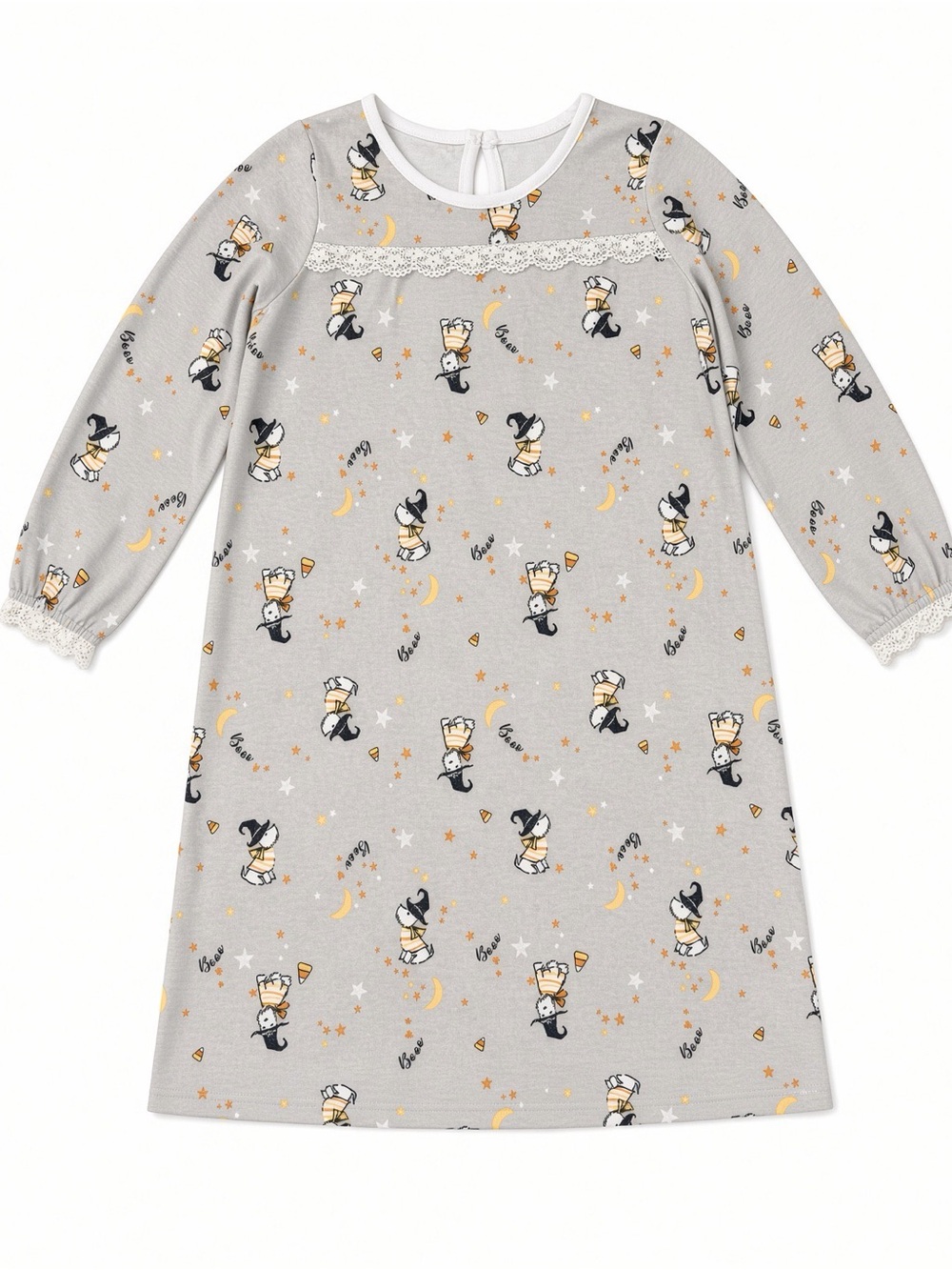 Laura Ashley Girls 2T Witch Scotty Halloween Nightgown NWT